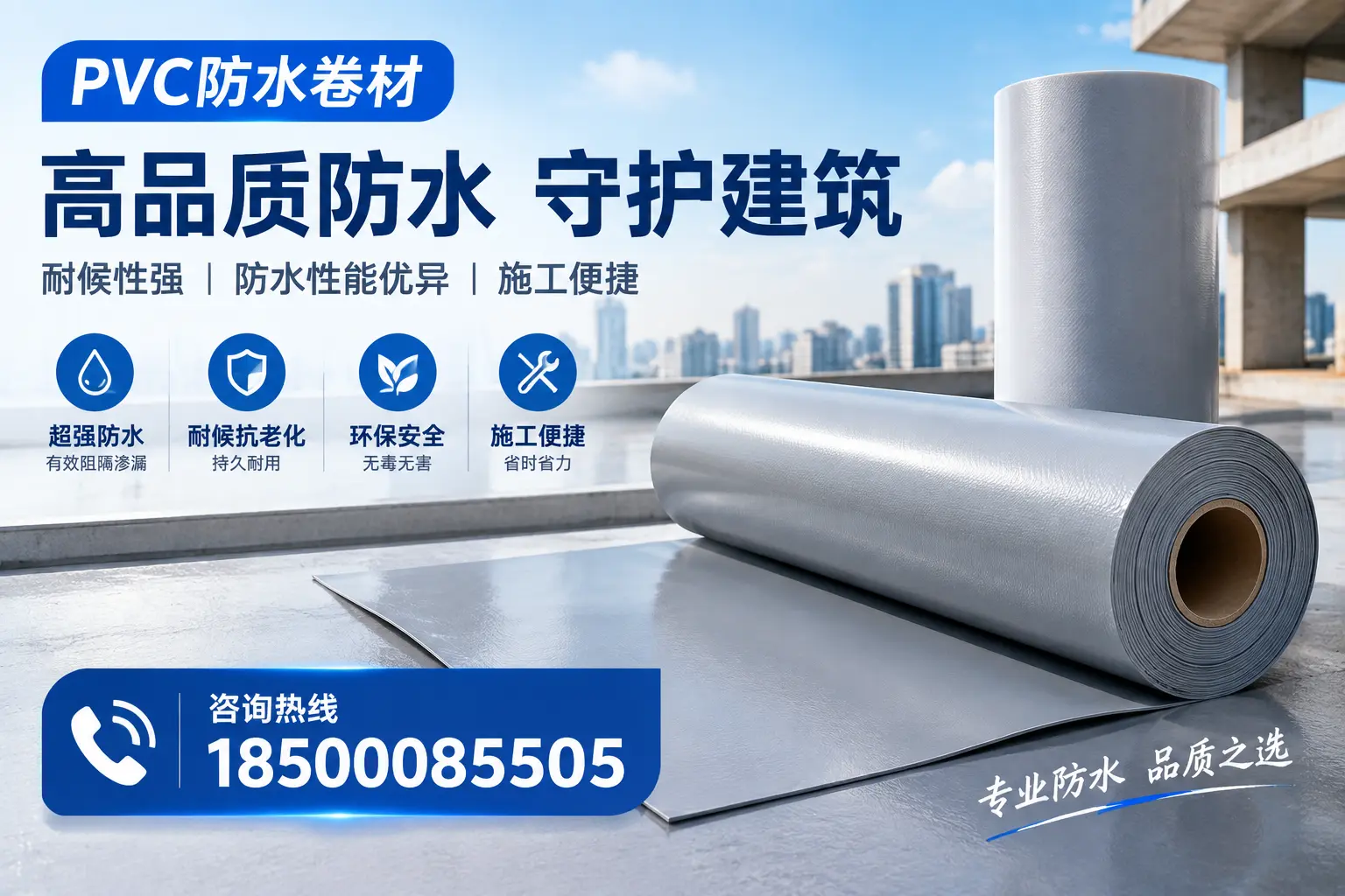 PVC防水卷材的防水效果评测，适合晋中的科学依据
